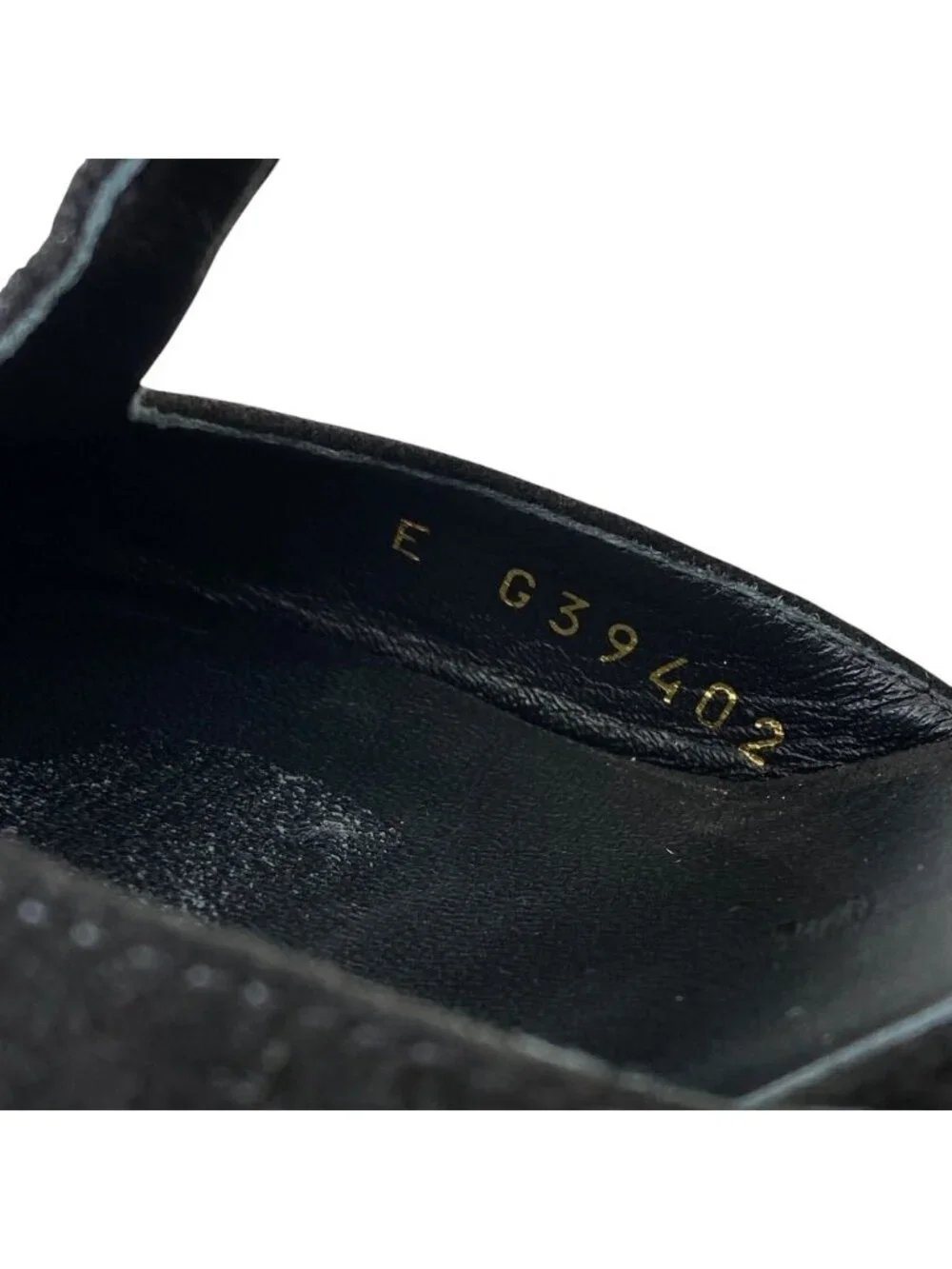 Chanel T Strap Pumps CC Logo Suede Leather Black Gold High Quality Daily